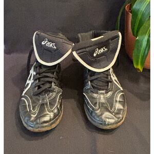 Men’s Asics Unrestrained Wrestling Shoes Boxing Boots Black MMA JY302, Size 10